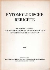 Entomologische Berichte : Arbeitsmaterial für entomologische Fachgruppen und Interessengemeinschaften 1964, Heft 3