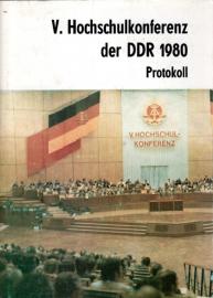 V. Hochschulkonferenz der DDR 04. und 05. September 1980 - Protokoll