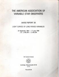 AAVSO Report 30 Light Curves of Long Period Variables 