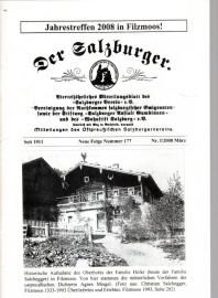 Der Salzburger. Vierteljähriges Mitteilungsblatt. Neue Folge Nr. 177. (Nr. I/2008)