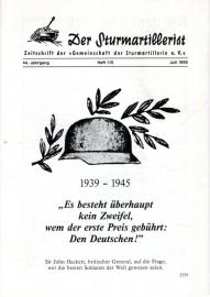 Der Sturmartillerist. Zeitschrift der Gemeinschaft der Sturmartillerie e.V. 44. Jahrgang, Heft 110, Juli 1995
