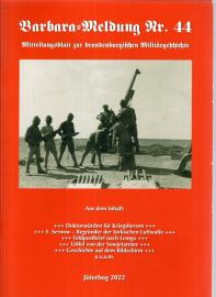 Barbara-Meldung Nr. 44: Mitteilungsblatt zur brandenburgischen Militärgeschichte