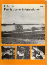Erfurter Faunistische Informationen 1986