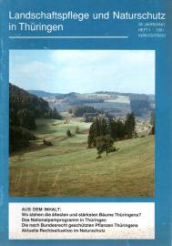 Landschaftspflege und Naturschutz in Thüringen 28. Jg, Heft 1 (1991)
