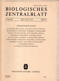 Biologisches Zentralblatt, 93. Band (1974), Heft 3