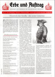 Erbe und Auftrag. Zeitschrift zur Förderung des monarchistischen Gedankens. 45. Jg., Nr. 1, Jan/Febr. 2012