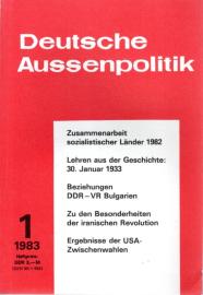 Deutsche Aussenpolitik . 28. Jhg. 1983 , Heft 1