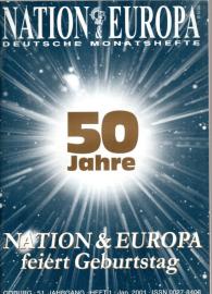 Nation & Europa Deutsche Rundschau 51. Jg. Heft1 Jan.  2001