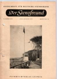 Der Stenofreund : Zeitschrift für Deutsche Stenografie 8. Jhg. Heft Nr. 7/8 , Juli/Aug. 1957