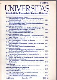 Universitas - Zeitschrift für Wissenschaft, Kunst und Literatur - Heft 12 - 32. Jahrgang 1977 