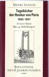Tagebücher der Henker von Paris Zweiter Band Bibliothek des 18. Jahrhunderts