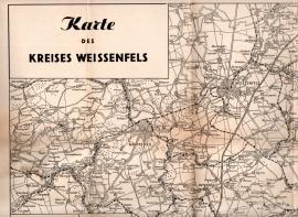 Karte des Kreises Weissenfels 