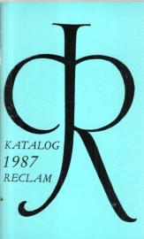 Katalog 1987 RECLAM 