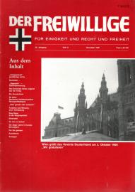 Der Freiwillige. Für Einigkeit und Recht und Freiheit 36. Jg, Heft 11 (Nov. 1990)