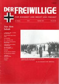 Der Freiwillige. Für Einigkeit und Recht und Freiheit 36. Jg, Heft 9 (Sept. 1990)