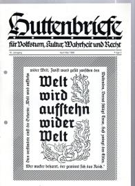 Huttenbriefe für Volkstum, Kultur, Wahrheit und Recht. 16. Jahrgang, Folge 2 April-Mai