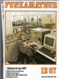 FUNKAMATEUR. Zeitschrift der GST. 37. Jahrgang, 1987 (Heft 8 fehlt)