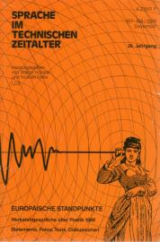 Sprache im technischen Zeitalter 26. Jg., Nr. 107-108/1988