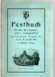 Festbuch für das 46. Gauturn- und 7 Gausportfest des Südwestmärkischen Turngaues IIIb 1925 in Kloster Zinna