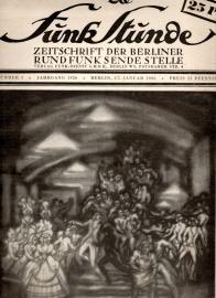 Offizielles Organ der Funk-Stunde - Jahrgang 1926, Nummer 3, (Berlin, 17. Januar)