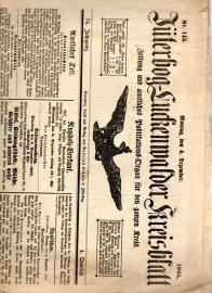 Jüterbog-Luckenwalder Kreisblatt. Zeitung und amtliches Publikations-Organ für den ganzen Kreis. 74. Jhg., Nr. 145 vom 4. Dez. 1905