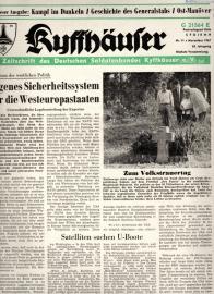 Kyffhäuser. Zeitschrift des Deutschen Soldatenbundes e.V. 85 Jg., Nr. 11, Nov. 1967
