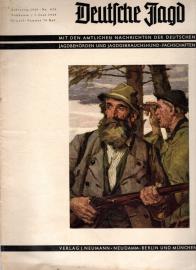 Deutsche Jagd - Mit den amtlichen Nachrichten der deutschen Jagdbehörden und Jagdgebrauchshundfachschaften - Jg. 1940, Nr. 9/10