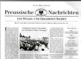Preussische Nachrichten von Staats- und Gelehrten Sachen 8.Jg., Nr. 62 , 2004
