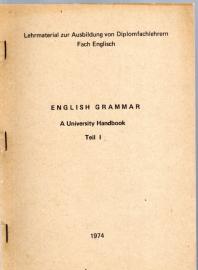 English Grammar, A University Handbook