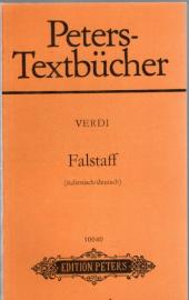 Peters-Textbücher :  Falstaff (Italienisch/deutsch) 