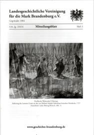 Mitteilungsblatt der Landesgeschichtlichen Vereinigung für die Mark Brandenburg e. V. 124. Jahrgang, Nr. 3(2023)