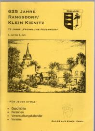 625 Jahre Rangsdorf/ Klein Kienitz. 75 Jahre 