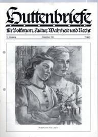 Huttenbriefe für Volkstum, Kultur, Wahrheit und Recht. 11. Jahrgang, Folge 6  Dez. 1993