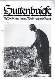 Huttenbriefe für Volkstum, Kultur, Wahrheit und Recht. 16 Jahrgang, Folge 1 Febr. 1998