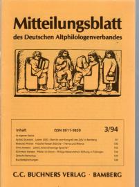 Mitteilungsblatt des Deutschen Altphilologenverbandes  3/94