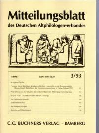 Mitteilungsblatt des Deutschen Altphilologenverbandes  3/93