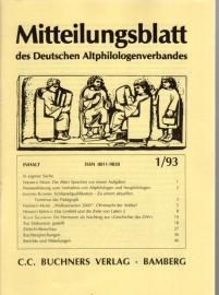 Mitteilungsblatt des Deutschen Altphilologenverbandes  1/93