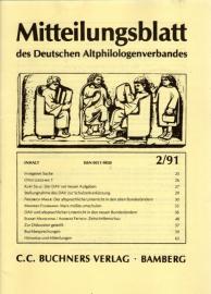 Mitteilungsblatt des Deutschen Altphilologenverbandes  2/91