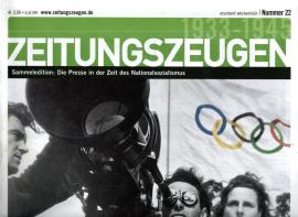 Zeitungszeugen Nr. 22: August 1936: Berlin inszeniert sich als weltoffene Sportmetropole 