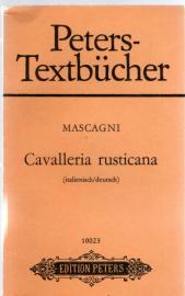 Peters-Textbücher. Mascagni : Cavalleria rusticana (ital./dtsch) 