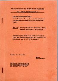 Preisrechnungsvorschrift Teil II: Sonstige Hersteller (Handwerk, Volkseigener Einzelhandel HO, Mitropa)