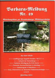 Barbara-Meldung Nr. 49: Mitteilungsblatt zur brandenburger Militärgeschichte