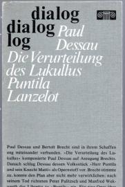 Paul Dessau Opern Die Verurteilung des Lukullus - Puntila - Lanzelot