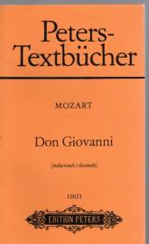 Peters-Textbücher: Mozart - Don Giovanni (italienisch/deutsch)