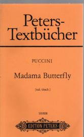 Peters-Textbücher. Madama Butterfly Japanische Tragödie in drei Akten (Ital.-dtsch)