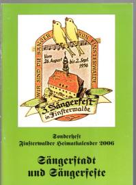 Finsterwalder Heimatkalender Sonderheft 2006 : Sängerstadt und Sängerfeste