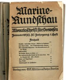 Marine-Rundschau. Monatsschrift für Seewesen. 37.Jahrgang 1932, Heft 1 - 12 (komplett)