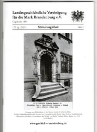 Mitteilungsblatt der Landesgeschichtlichen Vereinigung für die Mark Brandenburg e. V. 125. Jahrgang, Nr. 3(2024)