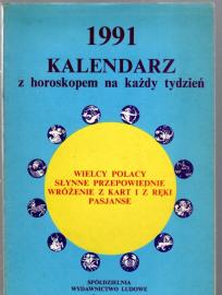 Kalendarz z horoskopem na każdy tydzień 1991