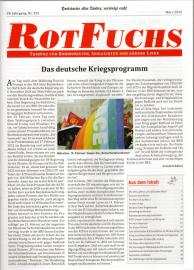 RotFuchs : Tribüne für Kommunisten, Sozialisten und andere Linke. 28. Jahrgang, Nr. 325, März 2025 RotFuchs : Tribüne für Kommunisten, Sozialisten und andere Linke. 28. Jahrgang, Nr. 325, März 2025